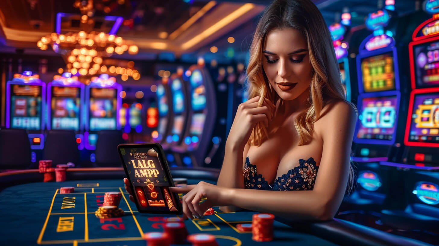 Live Casino Table တွင် Professional Dealer ကစားပေးနေသောမြင်ကွင်း